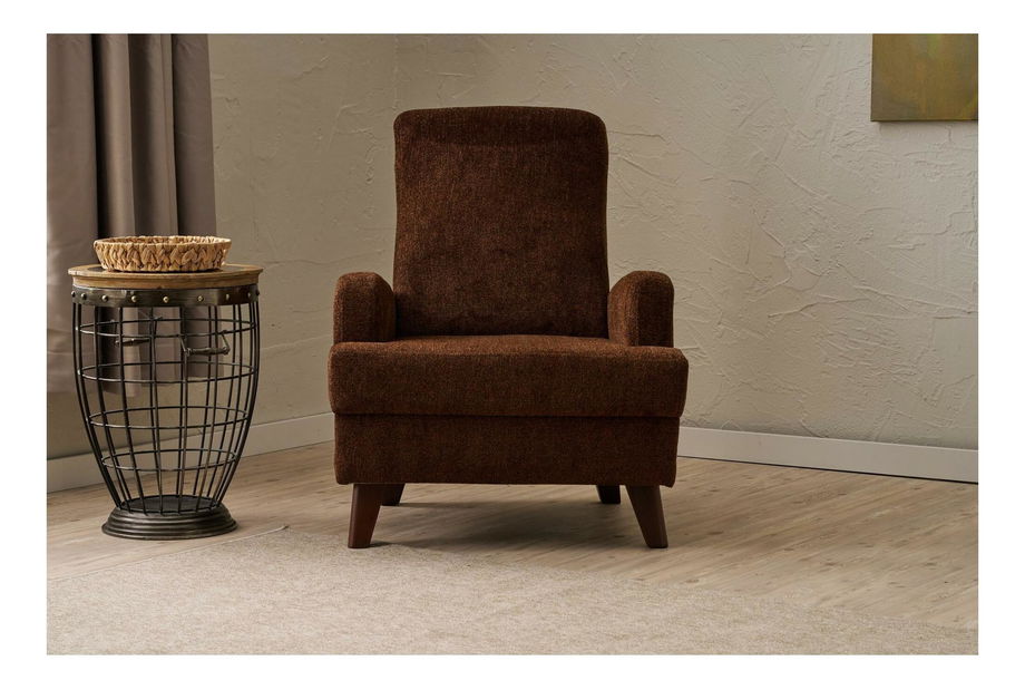 Fotel Kanasota (barna + dió)