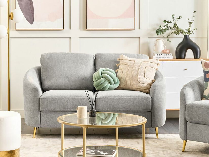 Kétszemélyes kanapé Tertius (szürke) 