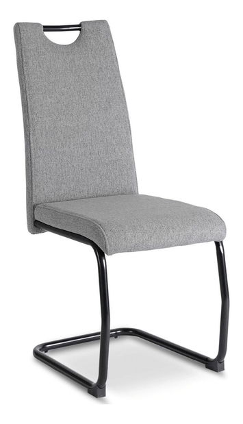 Jedálenská stolička Lesione (sivá + čierna) 
