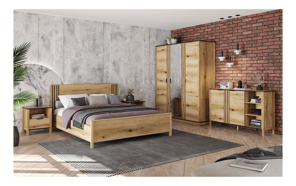 Fiók az ágy alá 120 cm Hemos (evoke tölgy) 