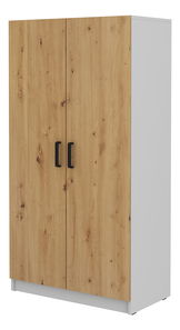 Ruhásszekrény Mantela 108 (világosszürke + artisan tölgy)