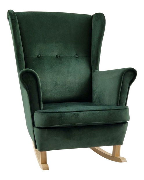 Fotoliu balansoar cu urechi Trasmitirle (verde + fag) 