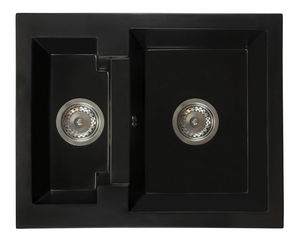 Kuchynský drez Yagma (čierna) (s 2 otvormi pre batériu) (P)