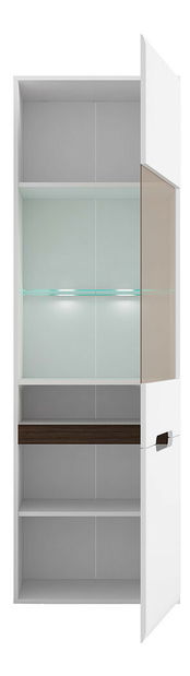 Vitrina Azteca Trio REG1W1D/19/6 (bijela + sjaj bijeli) 