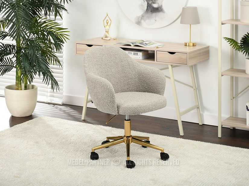 Kreslo Lolo (béžová + zlatá)