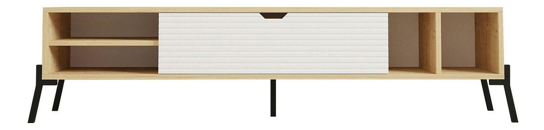 Masă TV/Dulap Nusave (stejar zafir + alb) 