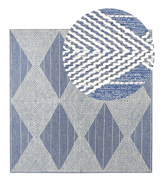 Covor 200 x 200 cm Dacia (albastru)