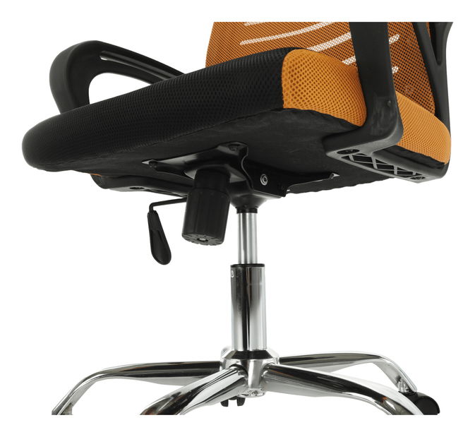 Kancelárska stolička Linima (oranžová + čierna)