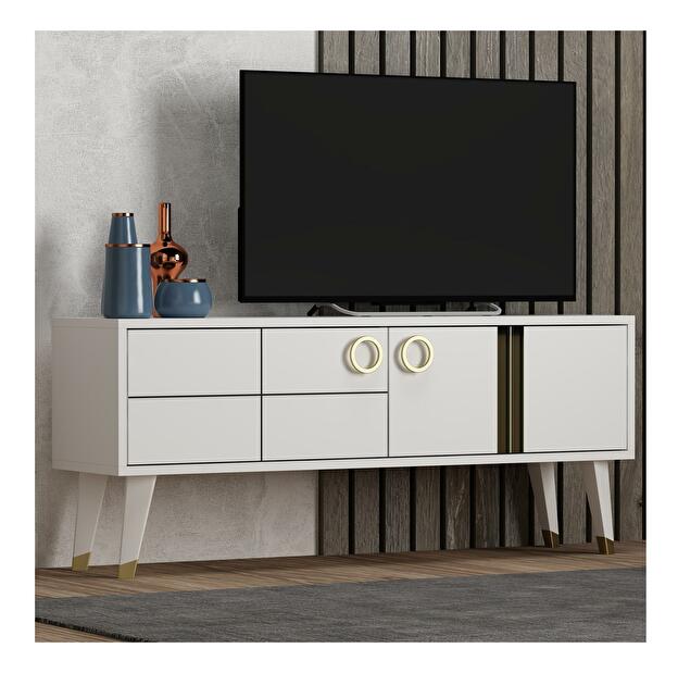 TV asztal/szekrény Davuba 3 (fehér) 