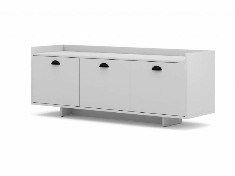 TV stolík/skrinka Caspono (biela)