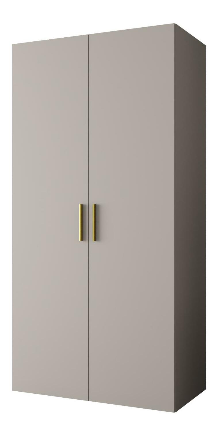 Dulap de haine 100 cm Borry 1 (Cașmir + Auriu)