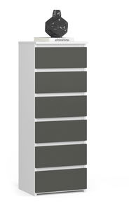 Komoda Celestial (bijela + grafit)