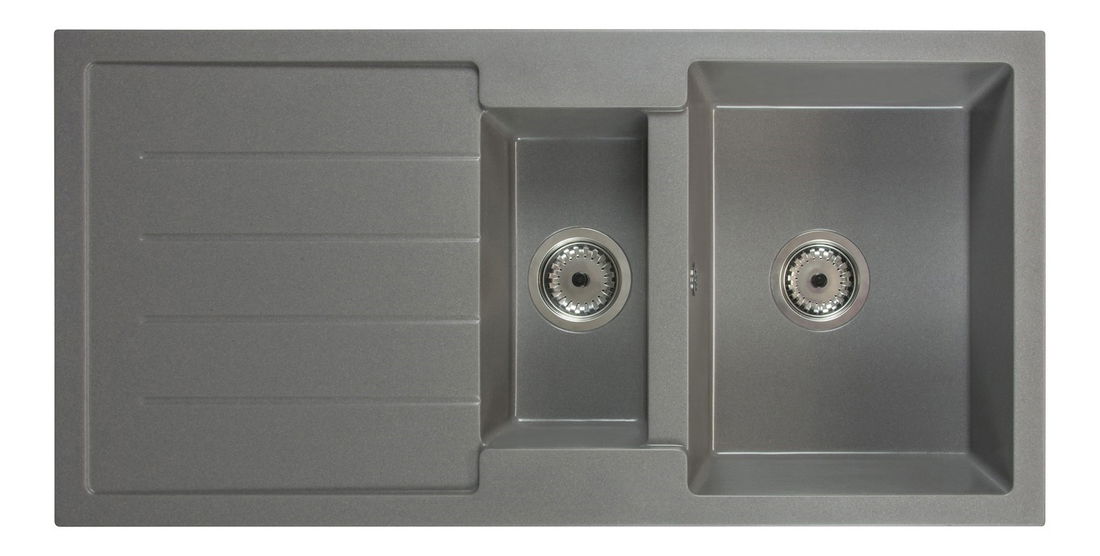 Kuhinjski sudoper Yuxur (siva) (sa 3 otvora za baterije) (L)