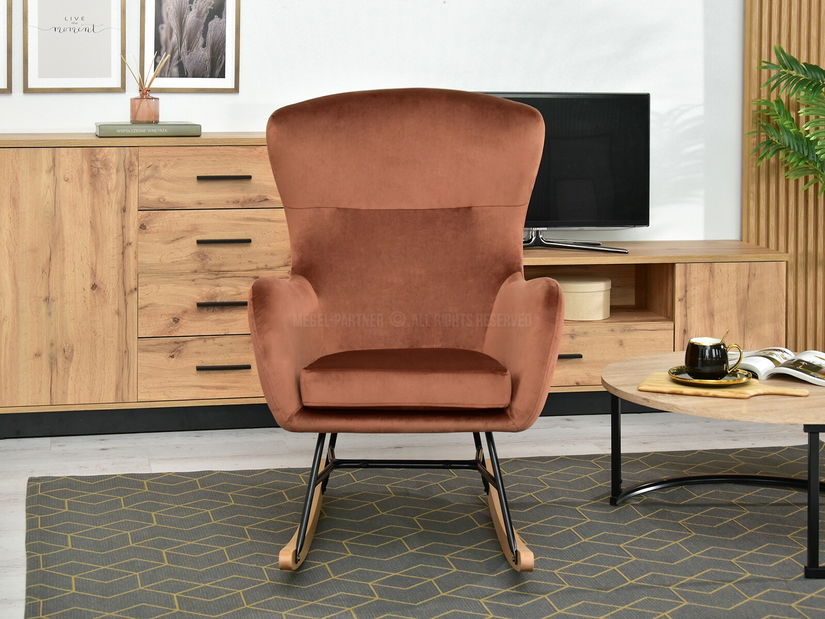 Fotel Nesia (réz + fekete)