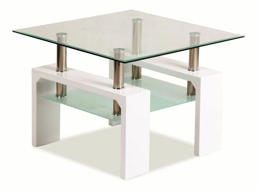 Konferenčný stolík Lisa Basic D (lesk vysoký biely)