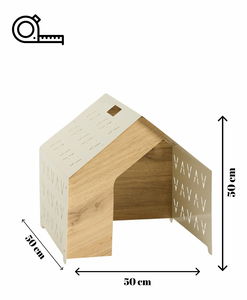 Domček pre domáce zvieratá Vidy 1 (krémová)