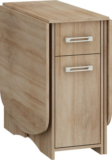 Széthúzható étkezőasztal Elston X (világos sonoma tölgy) (4-6 fő részére)