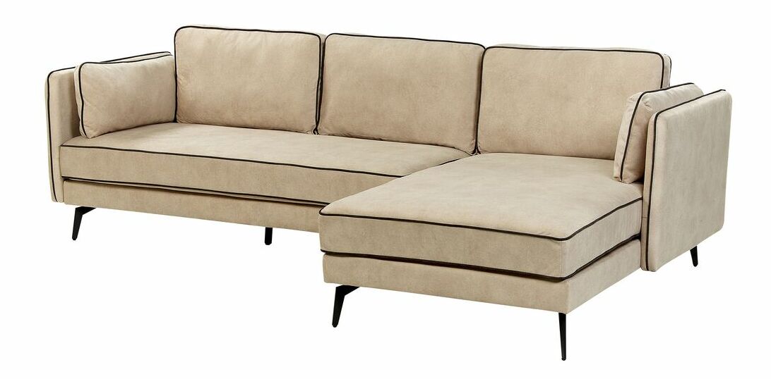 Rohová sedacia súprava Askel (béžová) (L)