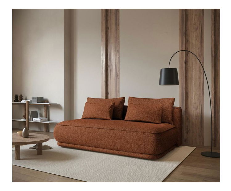 Pohovka trojsedačka Lesanna (medená + čierna)