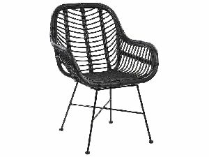 Jedálenská stolička Caron (čierna)