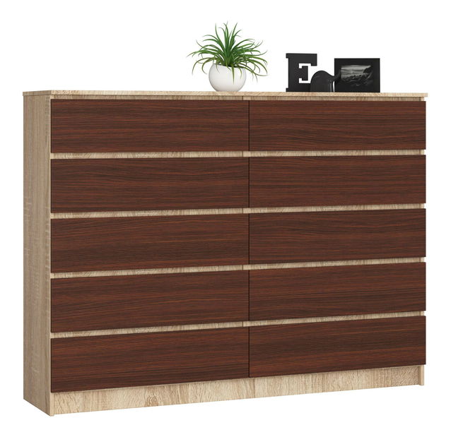 Komoda Kurtinaitis 10SZ (dub sonoma + wenge)