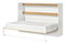 Sklápacia posteľ 120 Perfecto II (biela + dub + biela) (horizontálna) (bez osvetlenia)