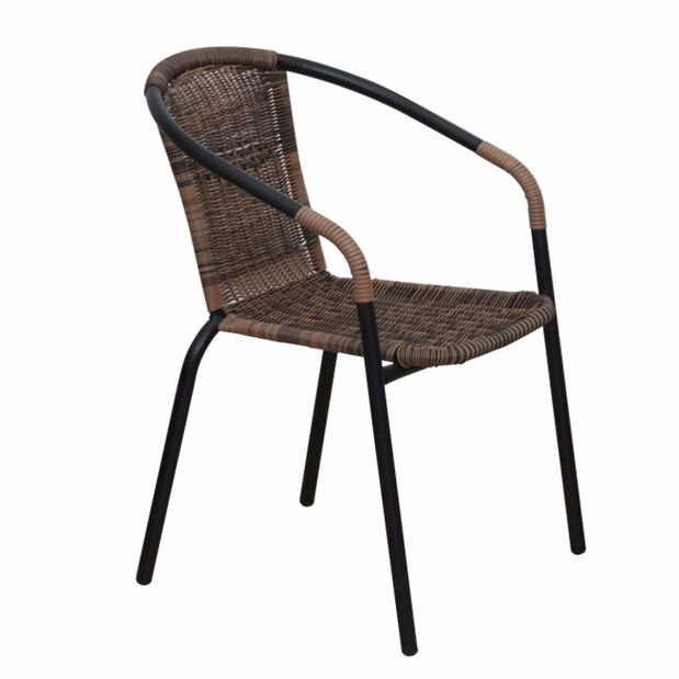 Vrtna stolica Durley (smeđa + crna) 