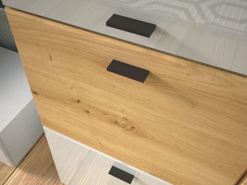 Comodă Marline (Alb + Lemn natural)