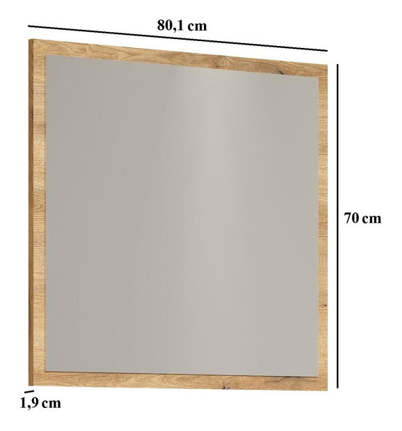 Zrkadlo Esferas (grafit + dub evoke) 