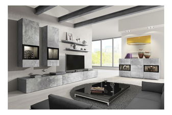 Mobilier living Barly Typ 10 (deschis beton)