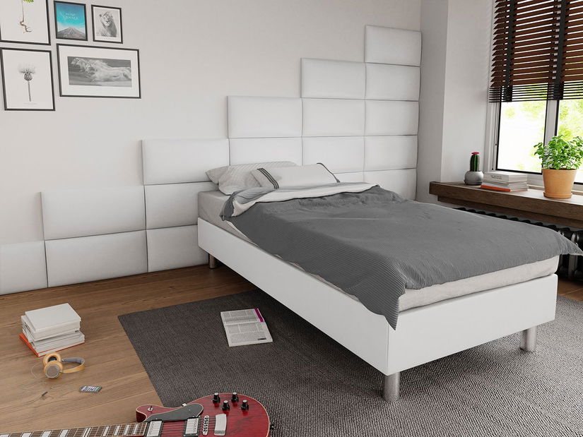 Čalúnený nástenný panel (1 ks.) Pag 60x30 cm (biela) *bazár