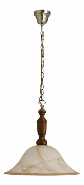 Závesné svietidlo Rustic 3 7099 (bronzová + orech vlašský + hnedá )