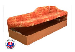 Pat de o persoană (canapea) 80 cm Eda 4/2 (cu saltea sandwhich) (D)
