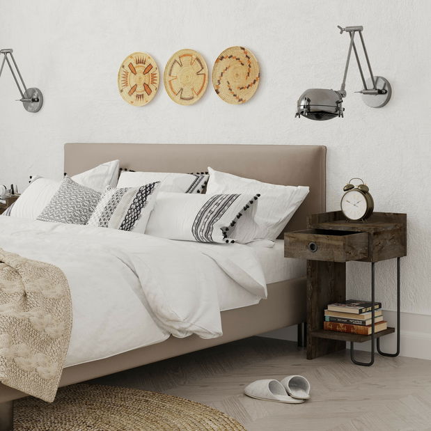 Noptieră Cacy (maro închis) (D)