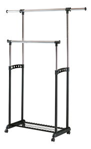 Vešiak na kolieskach Firenze (čierna + chróm)