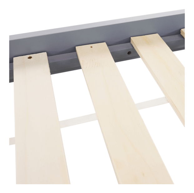 Egyszemélyes ágy 90 cm Gross (szürke)