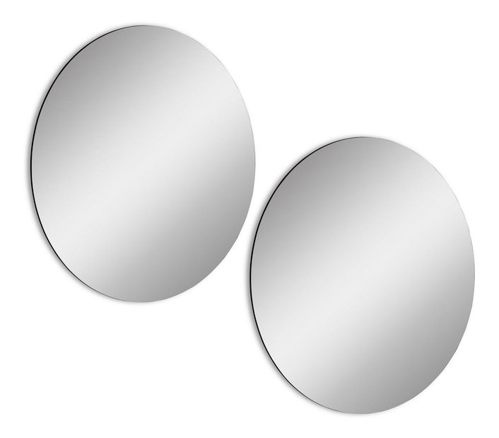 Set 2ks. zrkadiel Moluvu 7 (strieborná) 