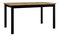 Rozkladací jedálenský stôl Deasal 80 x 140 180 II (dub artisan + čierna) (pre 4-8 osôb)