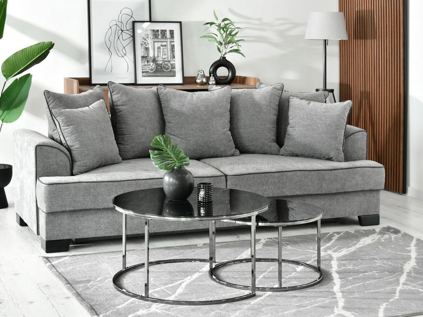 Stolić za kavu Grande (crni mramor + crna)