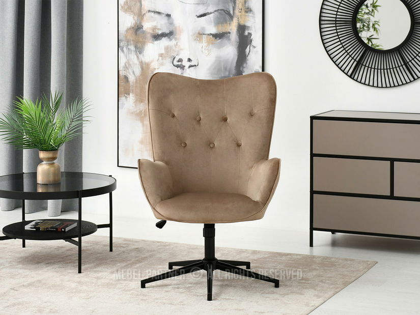 Fotelja Truni (bež + crna)