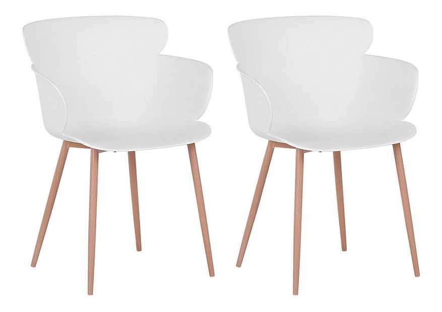 Set 2 buc. scaune sufragerie SULLY (alb)