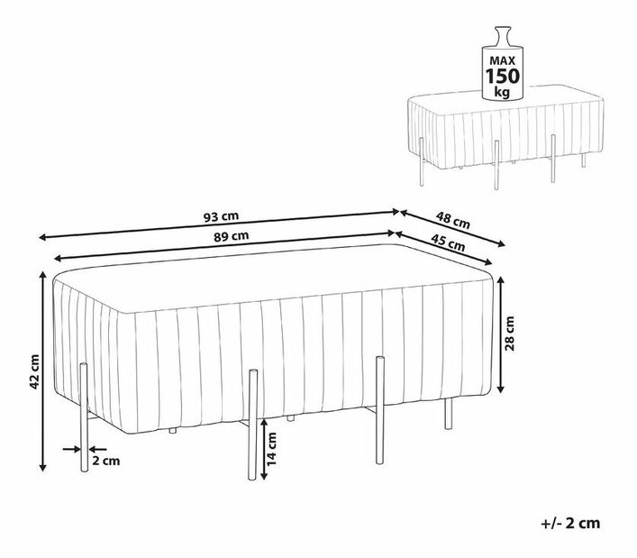 Bancă DATIO (zamat) (gri)