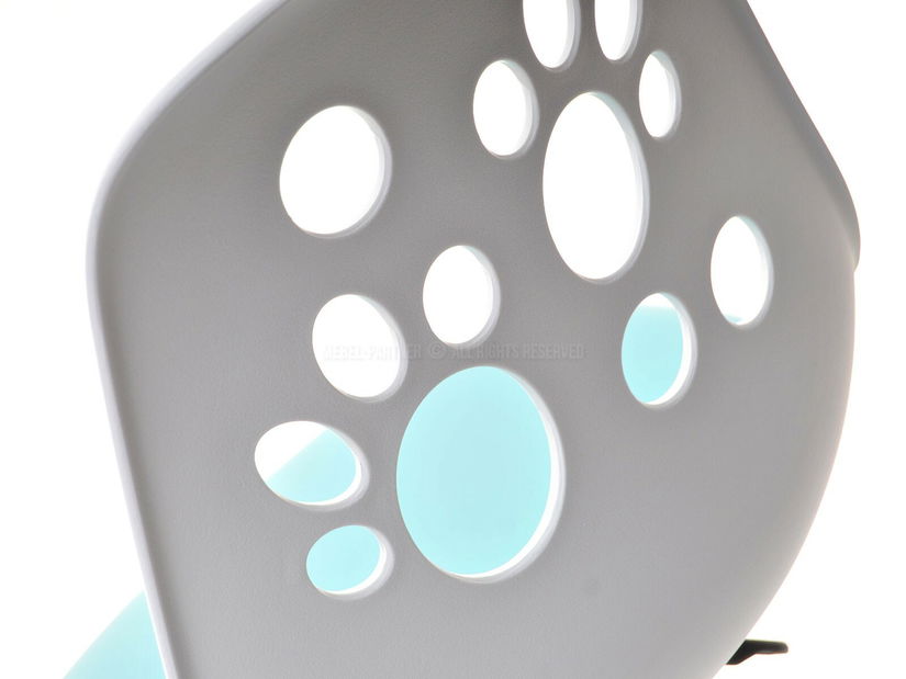 Scaun pentru copii Footy (albastru + crom)