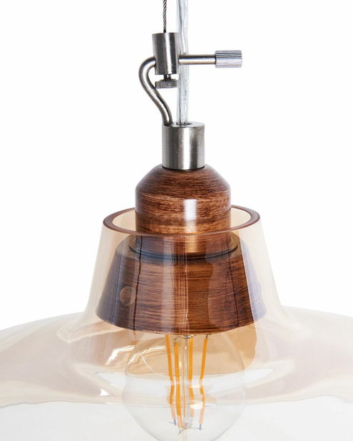 Závesná lampa Analia (priehľadná)