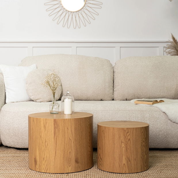 Set 2 ks konferenčných stolíkov Liloo (dub) 