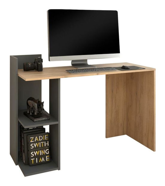 PC asztal Alamein (artisan tölgy + grafit) 