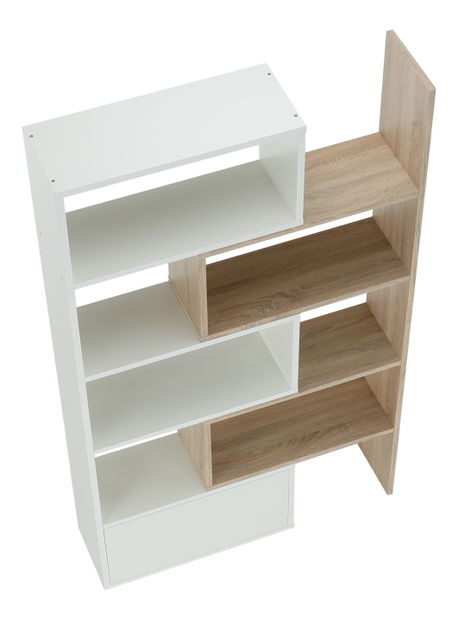 Regal Unwest (bijela + hrast sonoma) *rasprodaja