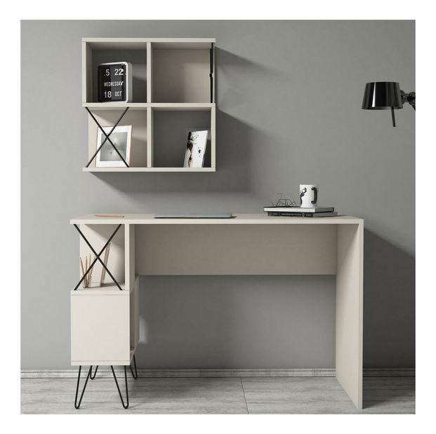 Uredski set Likime 1 (krem + crna)