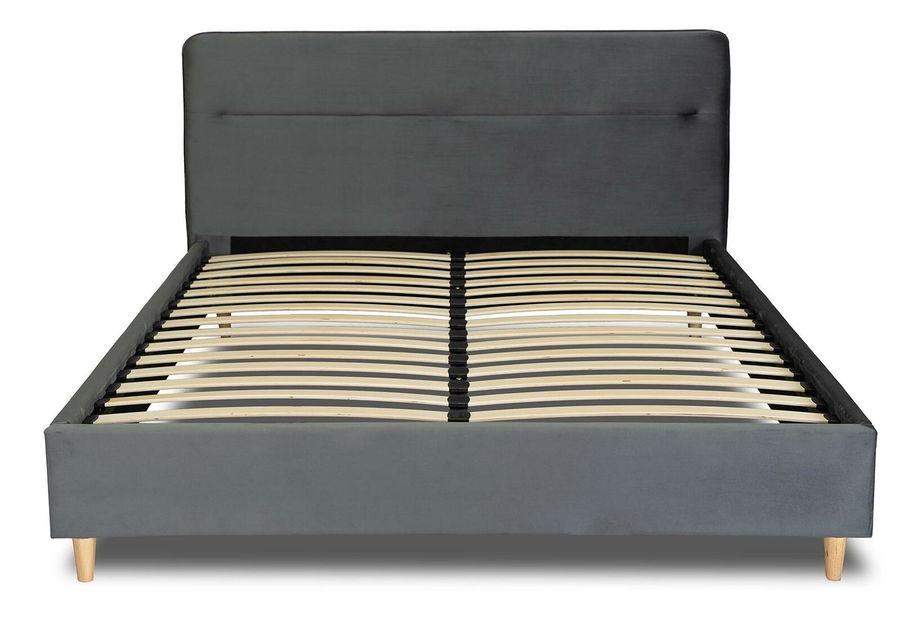 Bračni krevet 160 cm Beasain (siva) (s podnicom)