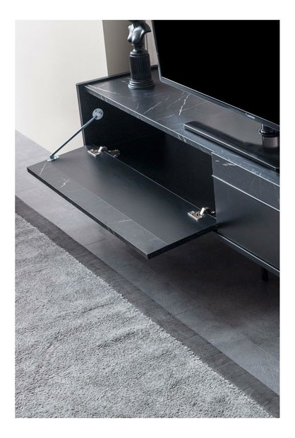 TV stolík/skrinka Beskade TV (čierna)